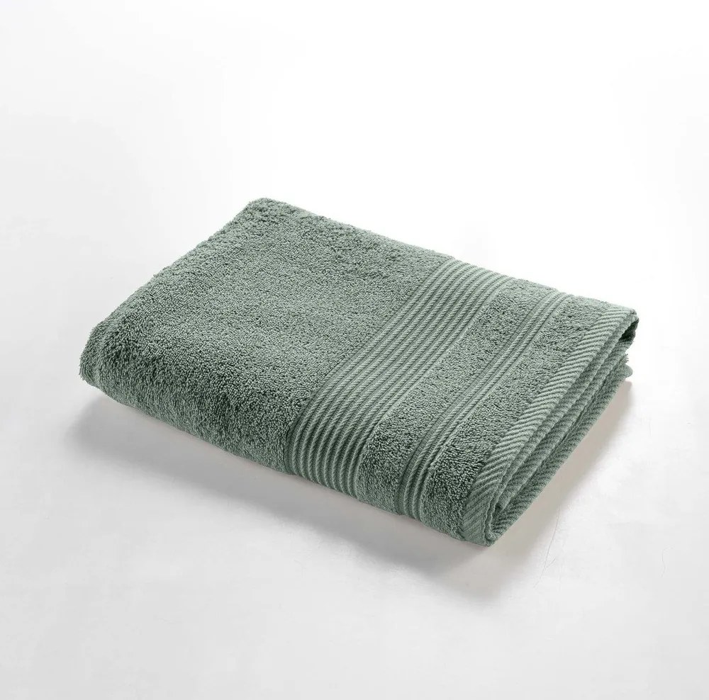 Светлозелена памучна хавлиена кърпа от тери 70x130 cm Tendresse – douceur d'intérieur