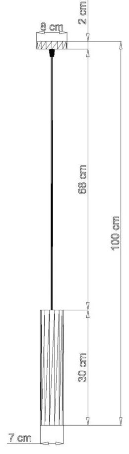 Бетонно висящо осветително тяло Fadre - Sollux