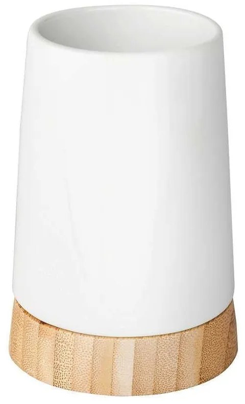 Бял керамичен комплект аксесоари за баня Bamboo – Wenko