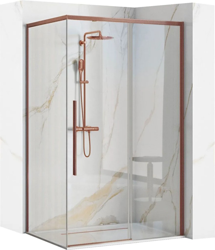 Душ кабина Rea SOLAR Copper Brush 100x80