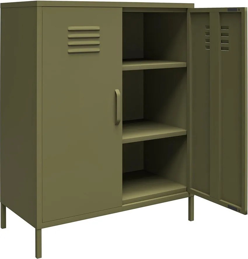 Метално шкафче в цвят каки 79x100x39 cm Bradford – Støraa