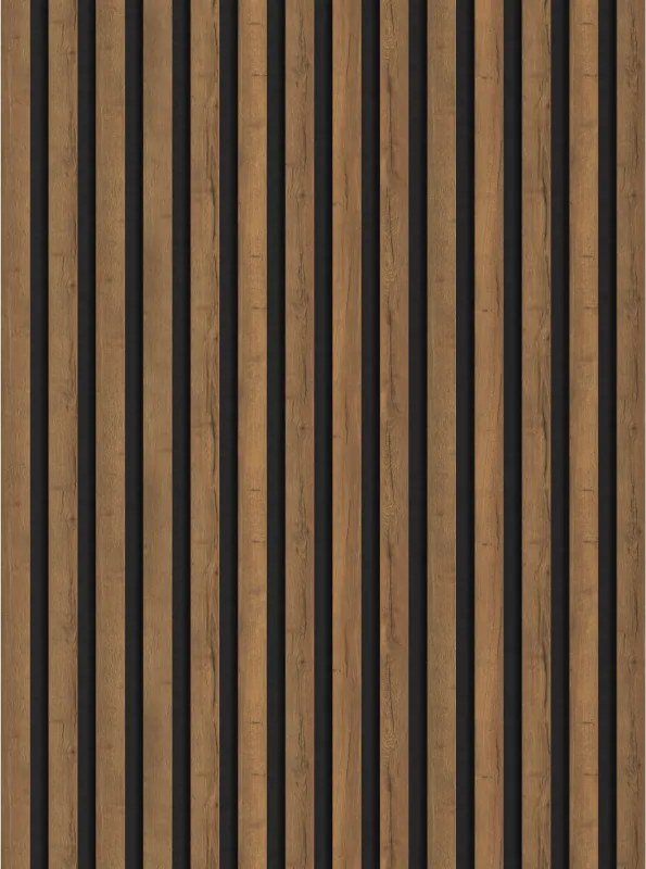 Mexen Lam-F стенни ламели акустични 275 x 31,5 см, филц 6 мм, Дъб Мока - S105-275317-2812-074