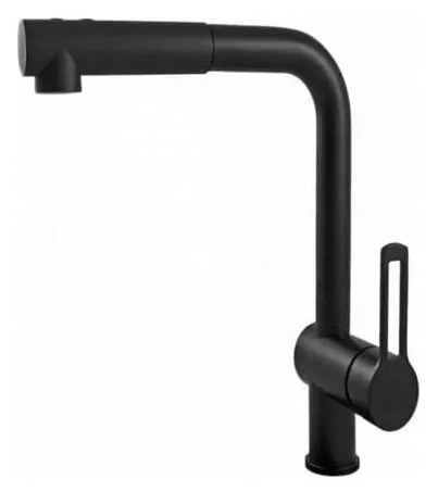 Paffoni - кухненски смесител с изтеглящ се душ RINGO 29,2 см черен