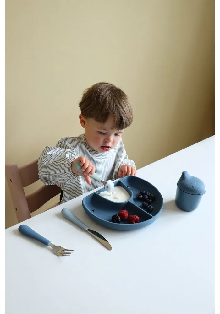 Зелен/син детски прибори за хранене от силикон 3 бр. Ocean Mix – Cam Cam Copenhagen