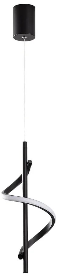 Черно LED висящо осветително тяло ø 16 cm Likma – Opviq lights