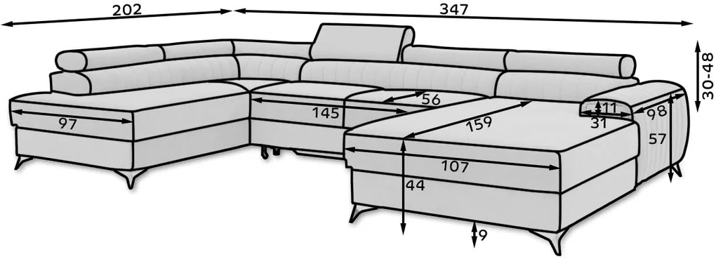 Ъглов диван Restly-Mpez-Right