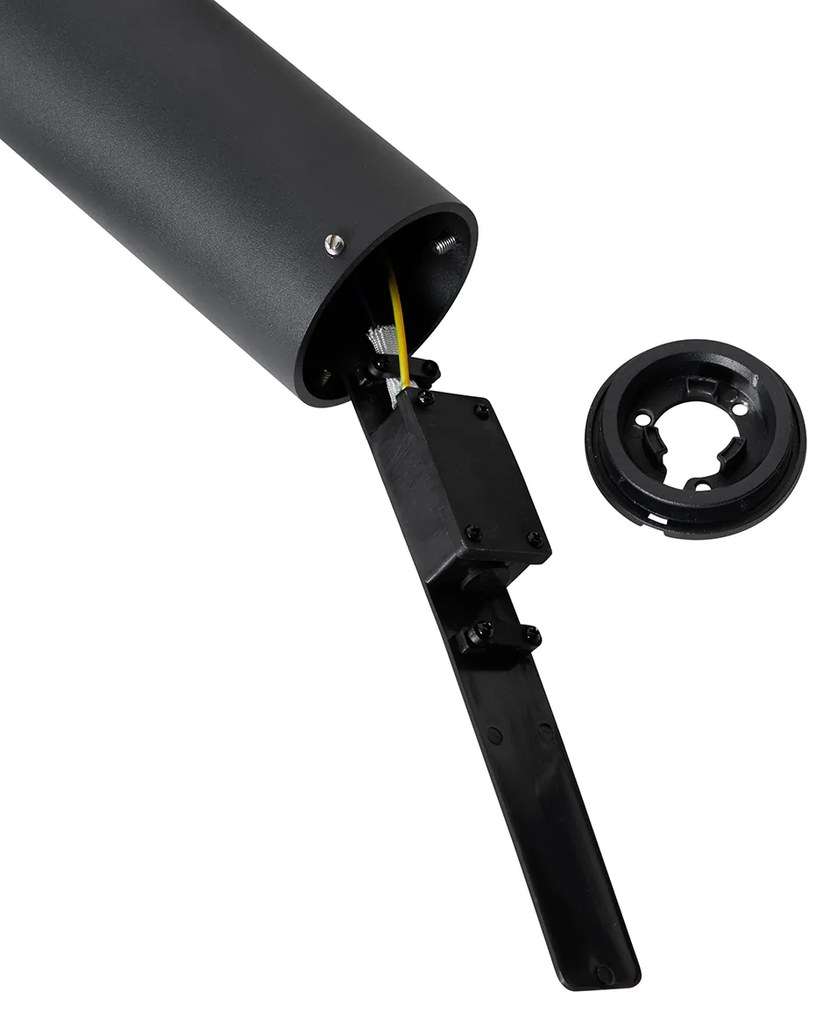 Стойка за външна лампа черен 50 см регулируема - Duo