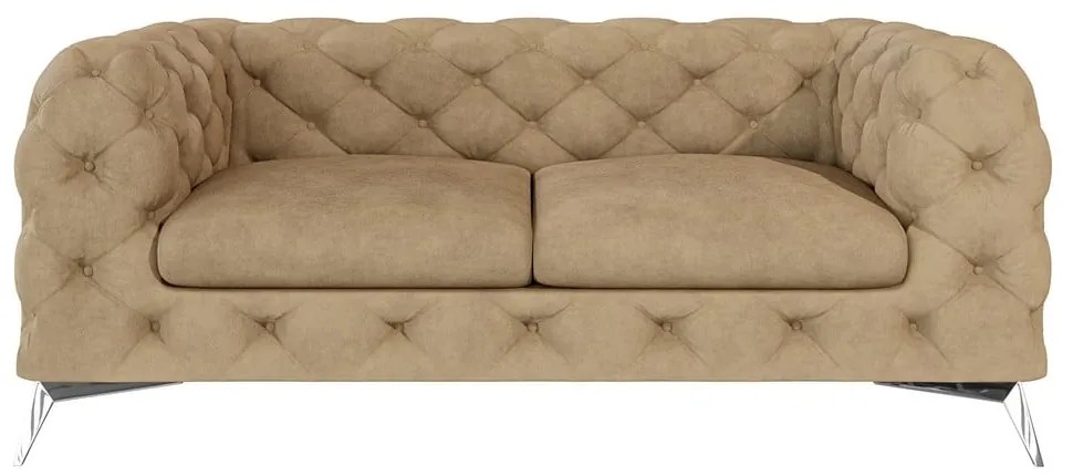 Светлокафяв кадифен диван 185 cm Chelsea – Ropez