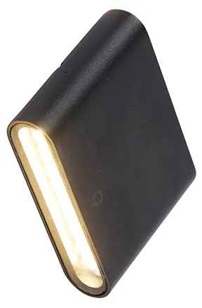 Модерна външна стенна лампа черна 11,5 см с LED IP65 - Batt