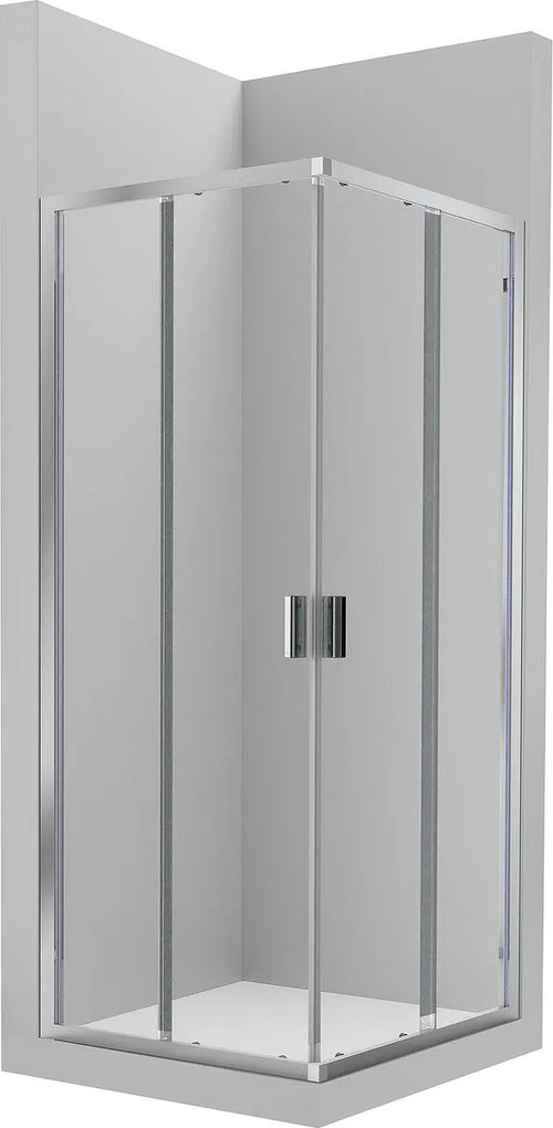 Душ кабина с плъзгаща врата и фиксиран панел 1000x1000 mm Victoria 2L2