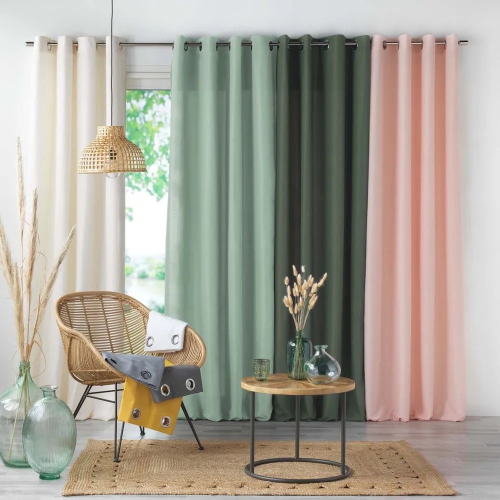 Оранжево перде от микрофибър 140x280 cm Absolu – douceur d'intérieur