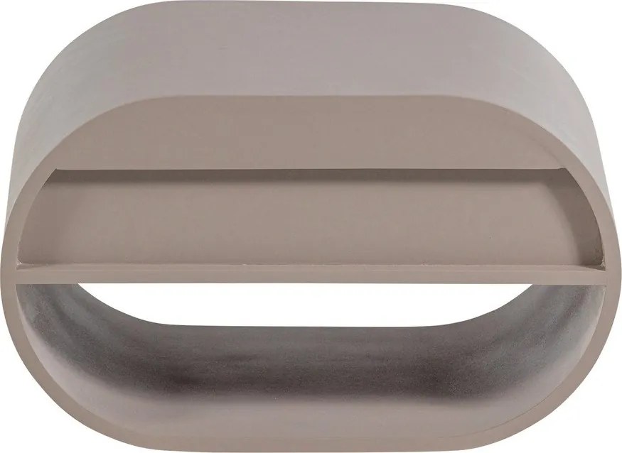 Сиво-бежов на няколко нива стенен рафт 39 cm Momo – WOOOD