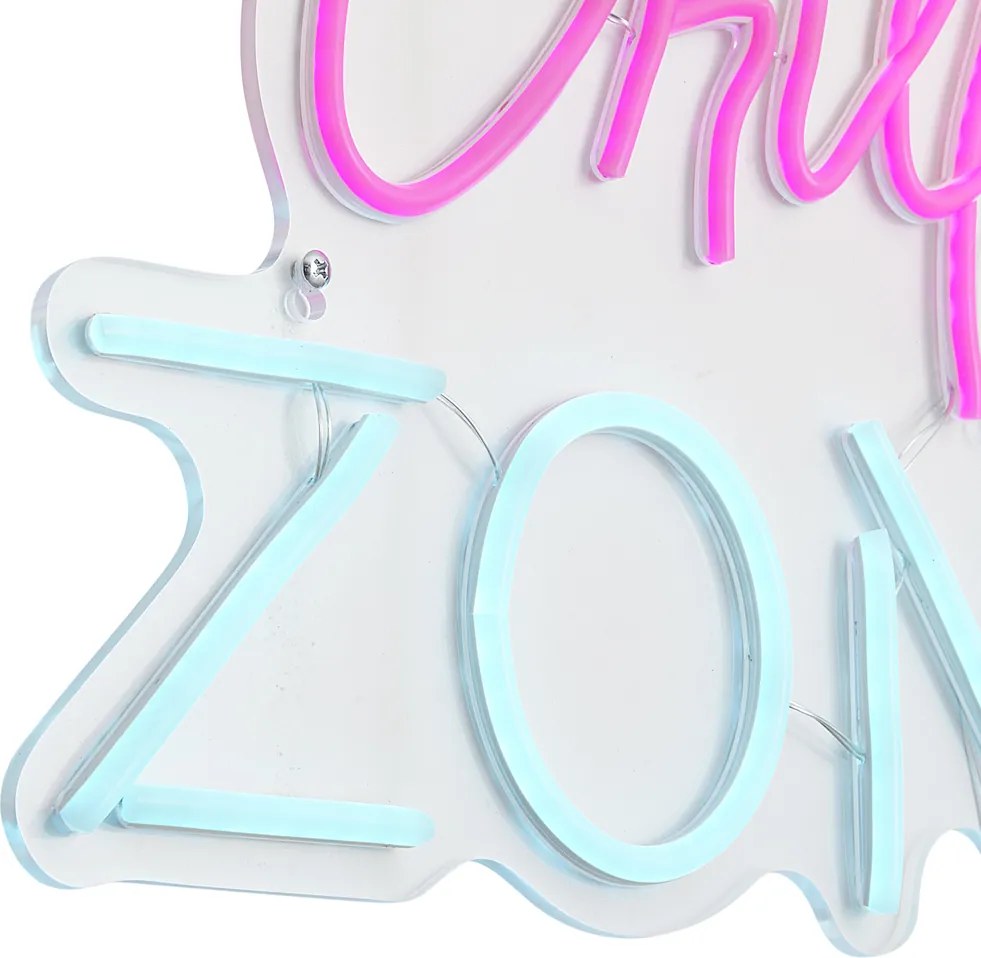 Неонов стенен светилник розов със син LED - Chill Zone