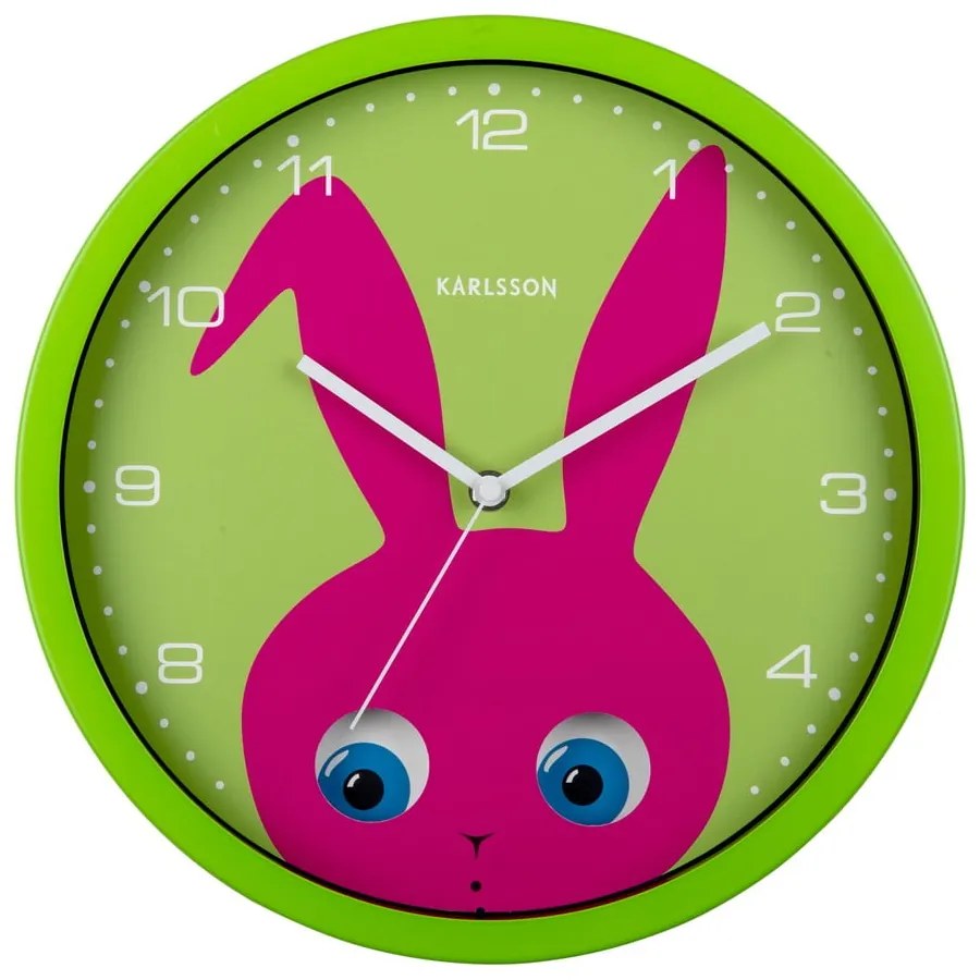 Детски часовник ø 31 cm Peekaboo Bunny – Karlsson