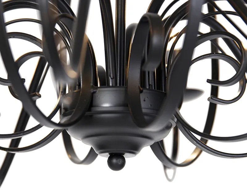 Класически полилей черен 8-светлина - Giuseppe