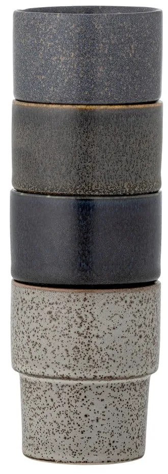 Кафяви глинени чаши в комплект от 4 бр. за еспресо 150 ml Ewan – Bloomingville