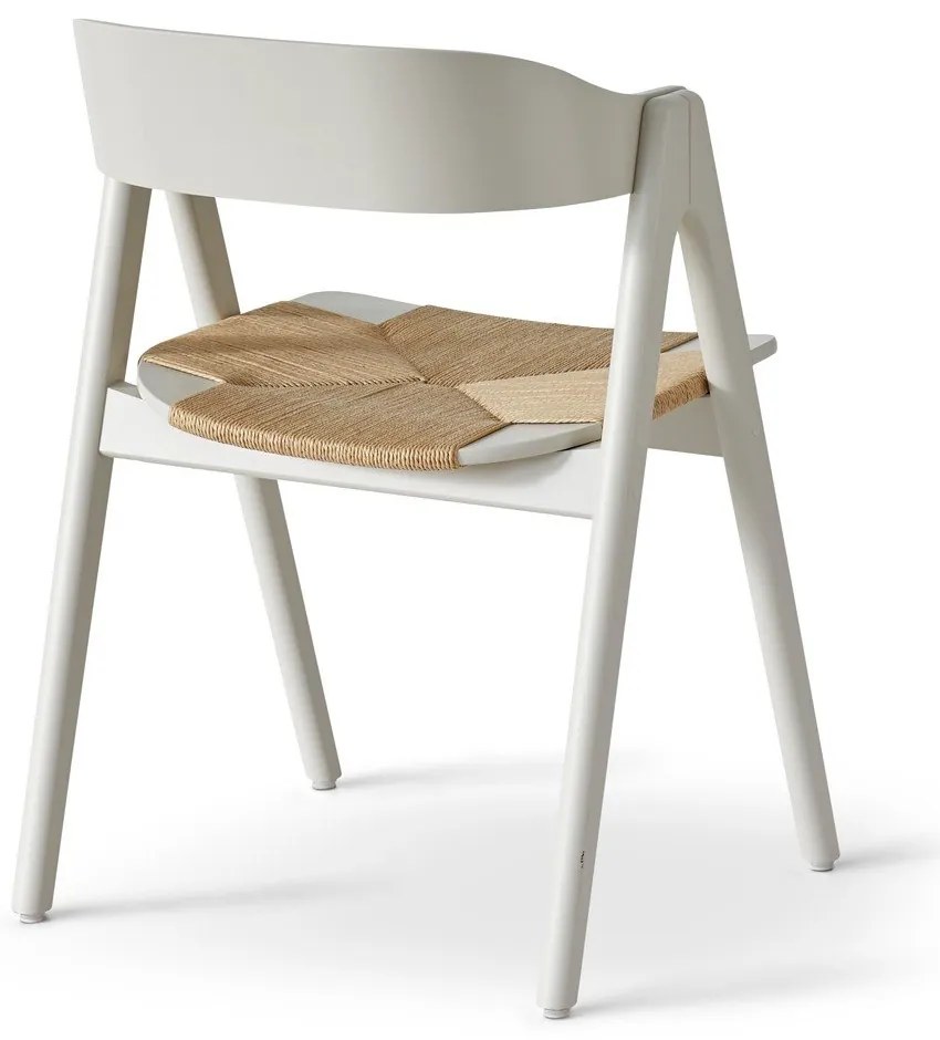 Бежов трапезен стол от букова дървесина с ратанова седалка Findahl от Hammel Mette - Hammel Furniture