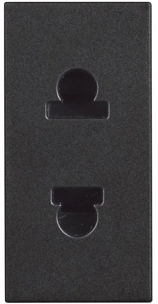 BTICINO RG4125 Контакт 2P 16A 127/250V с детска защита,евро-американски стандарт,черен  Classia - RG4125