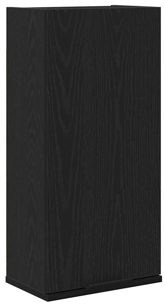 862095 vidaXL Стенен шкаф, черен дъб, 32x20x67 см, инженерно дърво