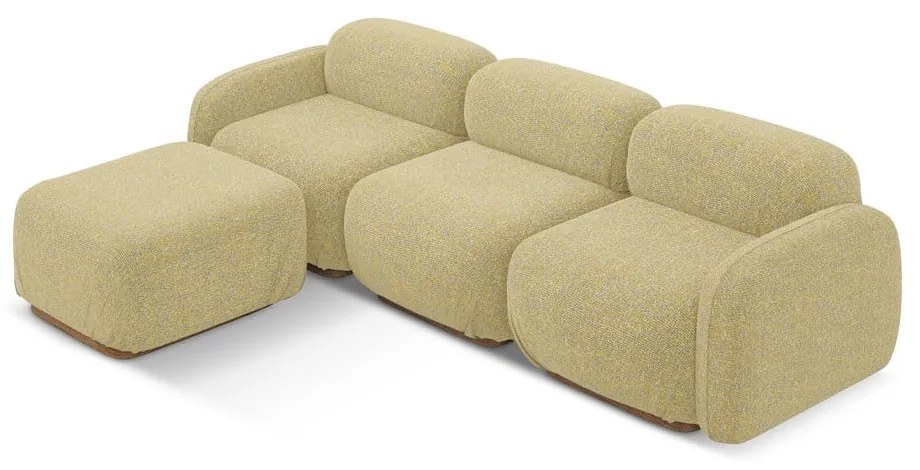 Жълт модулен ъглов диван (променлив) Ailani – Makamii