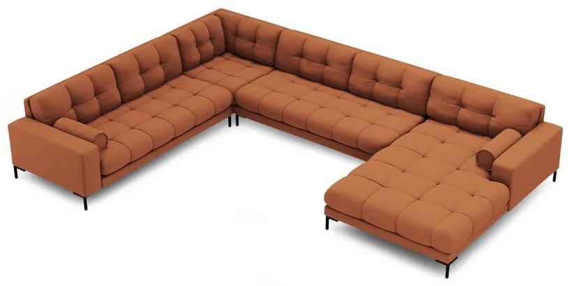 Ъглов диван в тухлен цвят (ляв ъгъл) Bali – Cosmopolitan Design