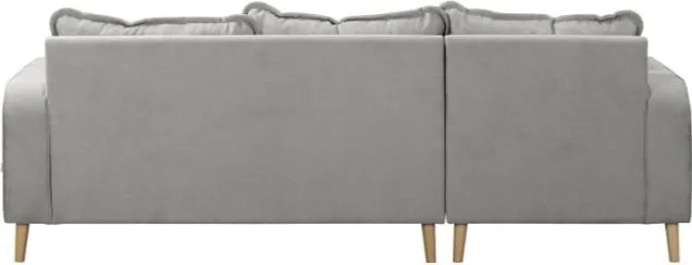 Светлосив ъглов диван (ляв ъгъл) Beata - Ropez