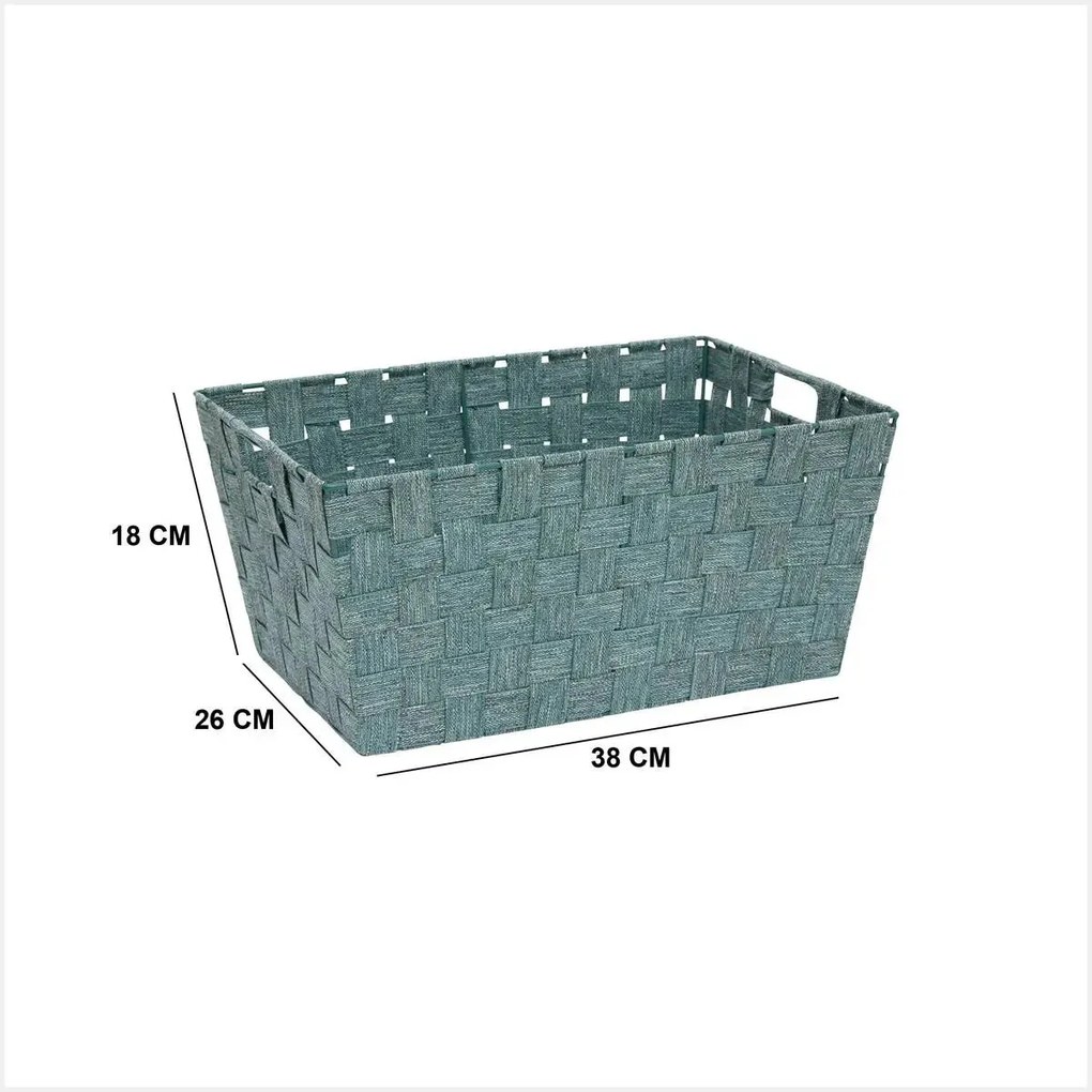Кош за съхранение 5five Lise, Скосен, 38x26x18 cm - Бежов