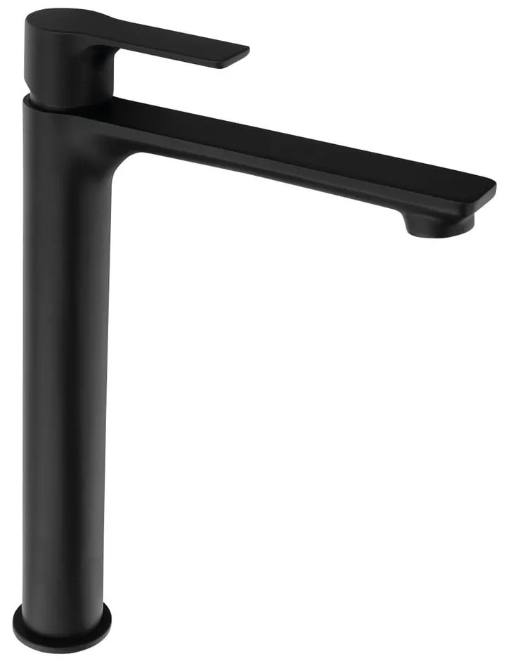 Матово-черна стояща батерия за мивка Pax – Sapho