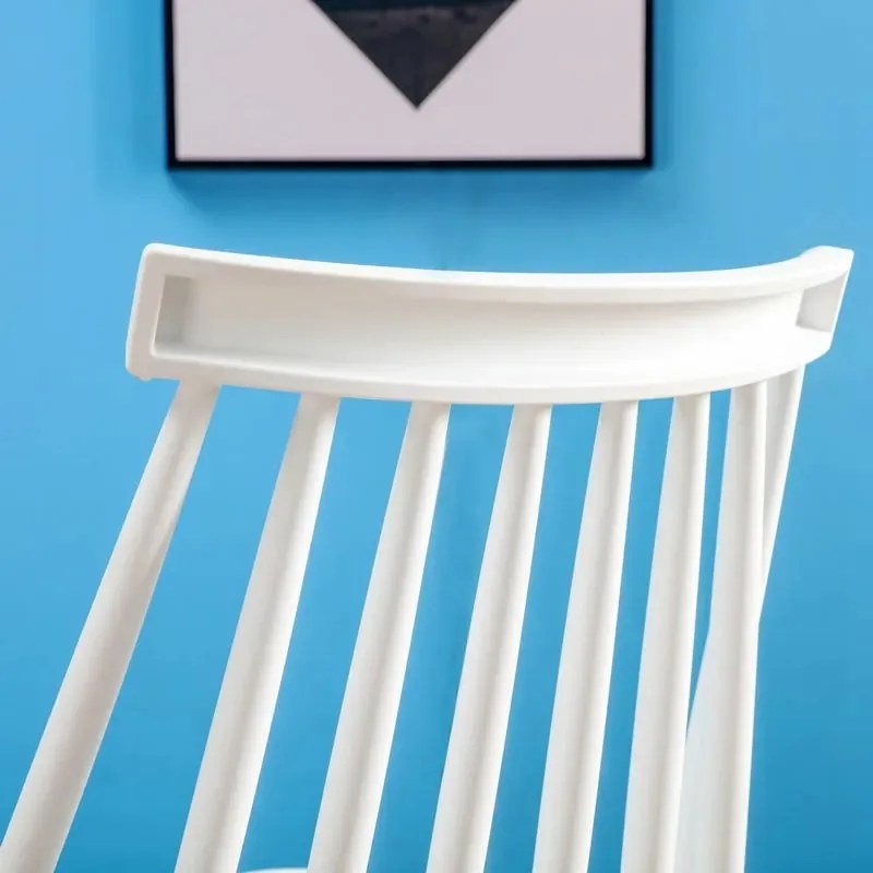 Кухненски стол Nolan-Бял (4) парчета