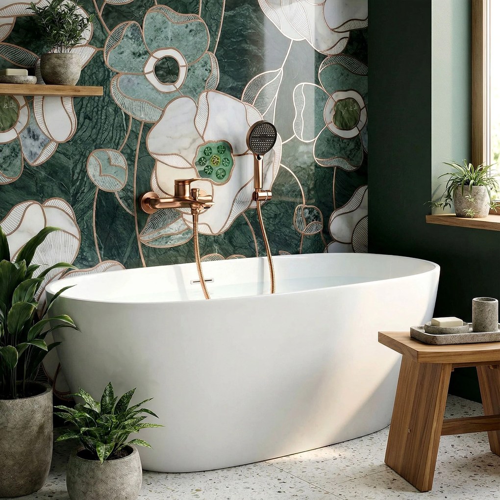 Смесител за вана PREMIUM REA Vision Brush Copper