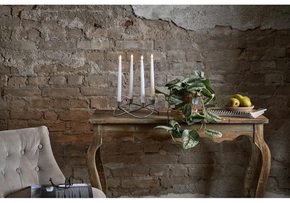 Комплект от 4 бели LED восъчни свещи, височина 28,5 см Flamme - Star Trading