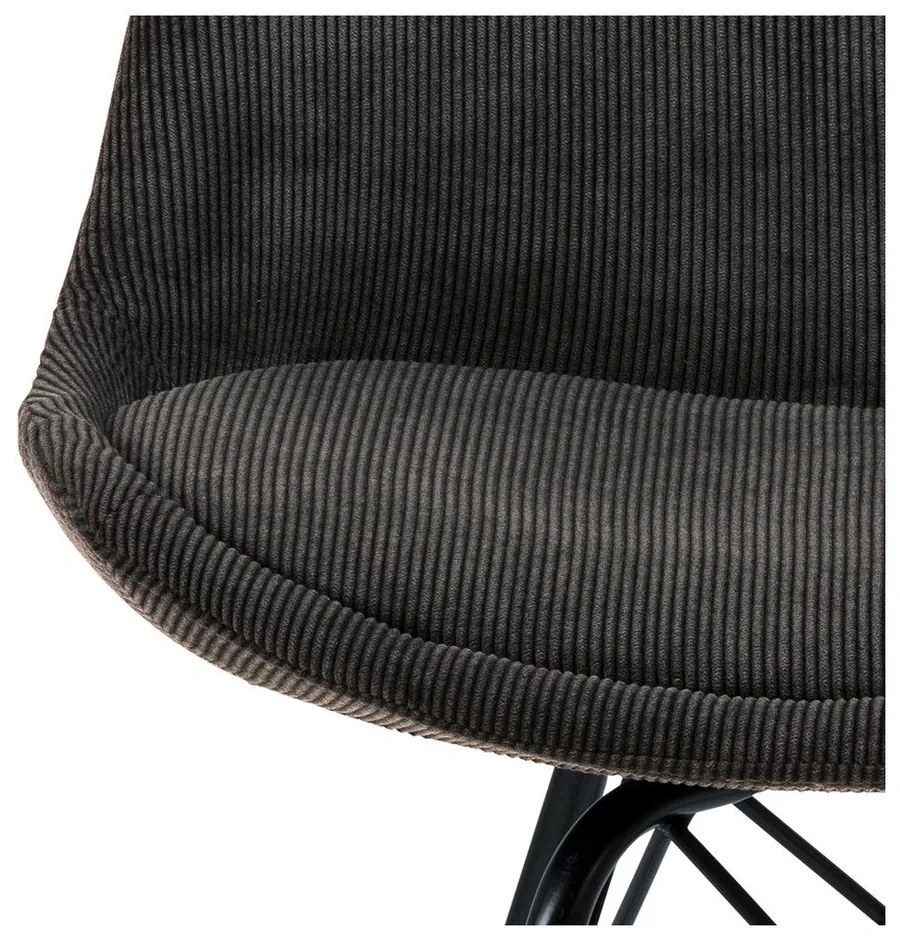 Тъмно сив трапезен стол Eris - Actona