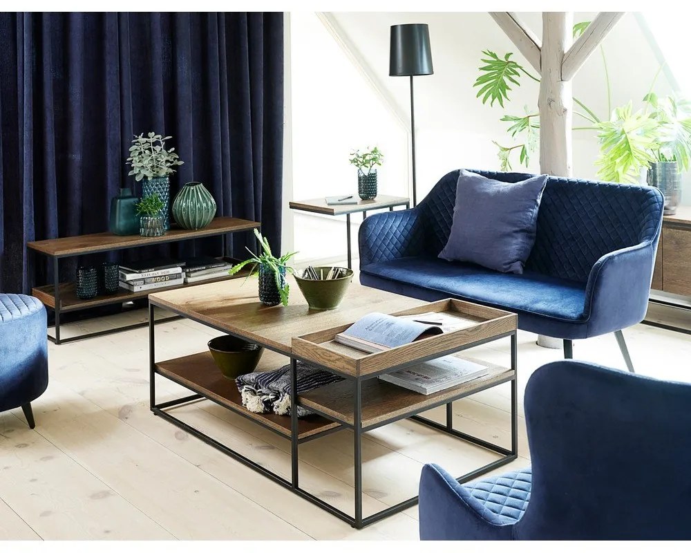 Кафява масичка за кафе 70x120 cm Rivoli – Unique Furniture