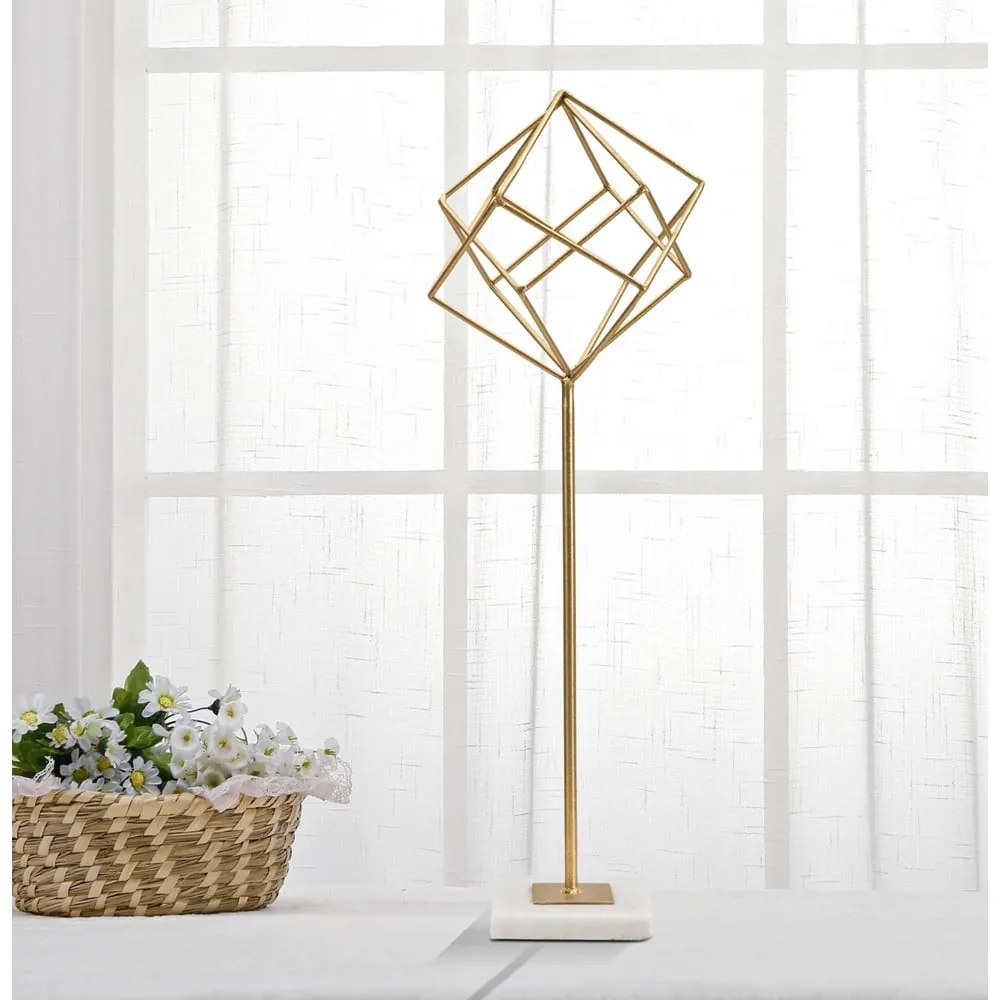 Статуетка в златна декорация Cube - Mauro Ferretti