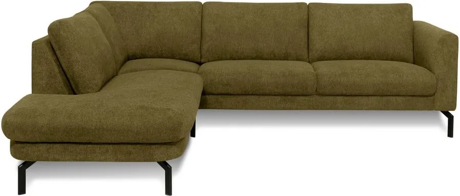 Ъглов диван в цвят горчица (ляв ъгъл) Gomero – Scandic