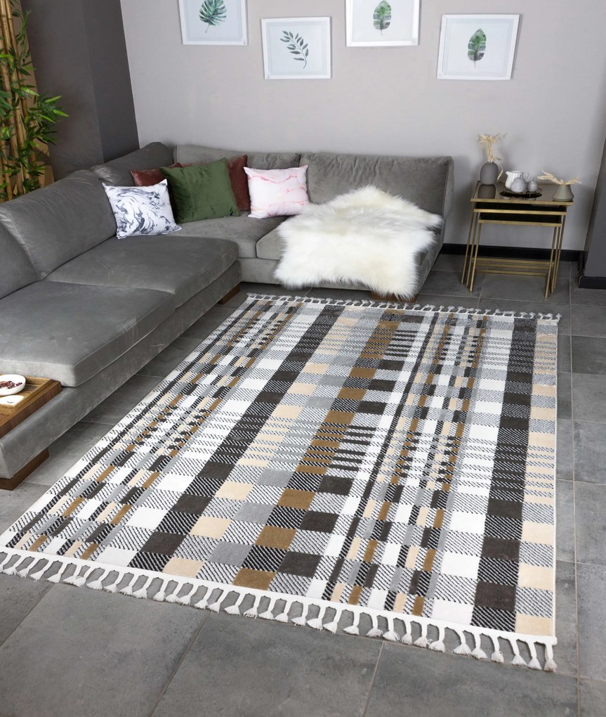 Килим за антре (80 x 300) 33081A - норка, антрацит норка
антрацит