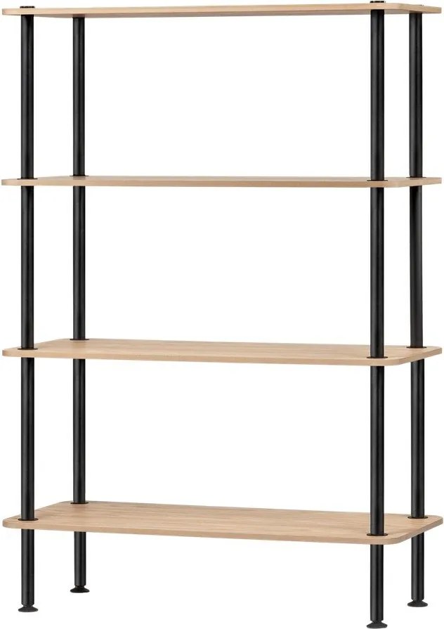 Стелаж от декор от дъб в естествен цвят 80x127x35 cm Teidi – noo.ma