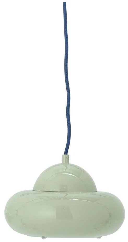 Зелено висящо осветително тяло с метален абажур ø 22 cm Bubble – Bloomingville
