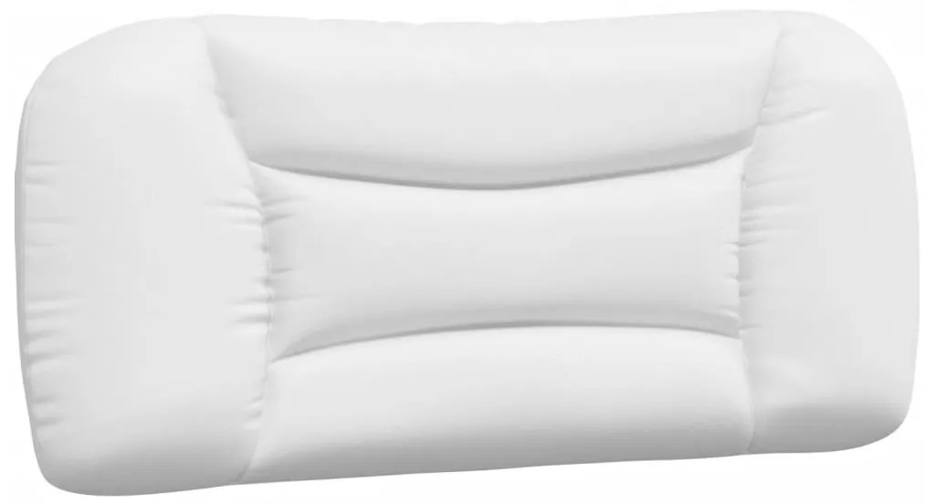 374545 vidaXL Мека табла за легло Hvar, бяла, 90 см, изкуствена кожа