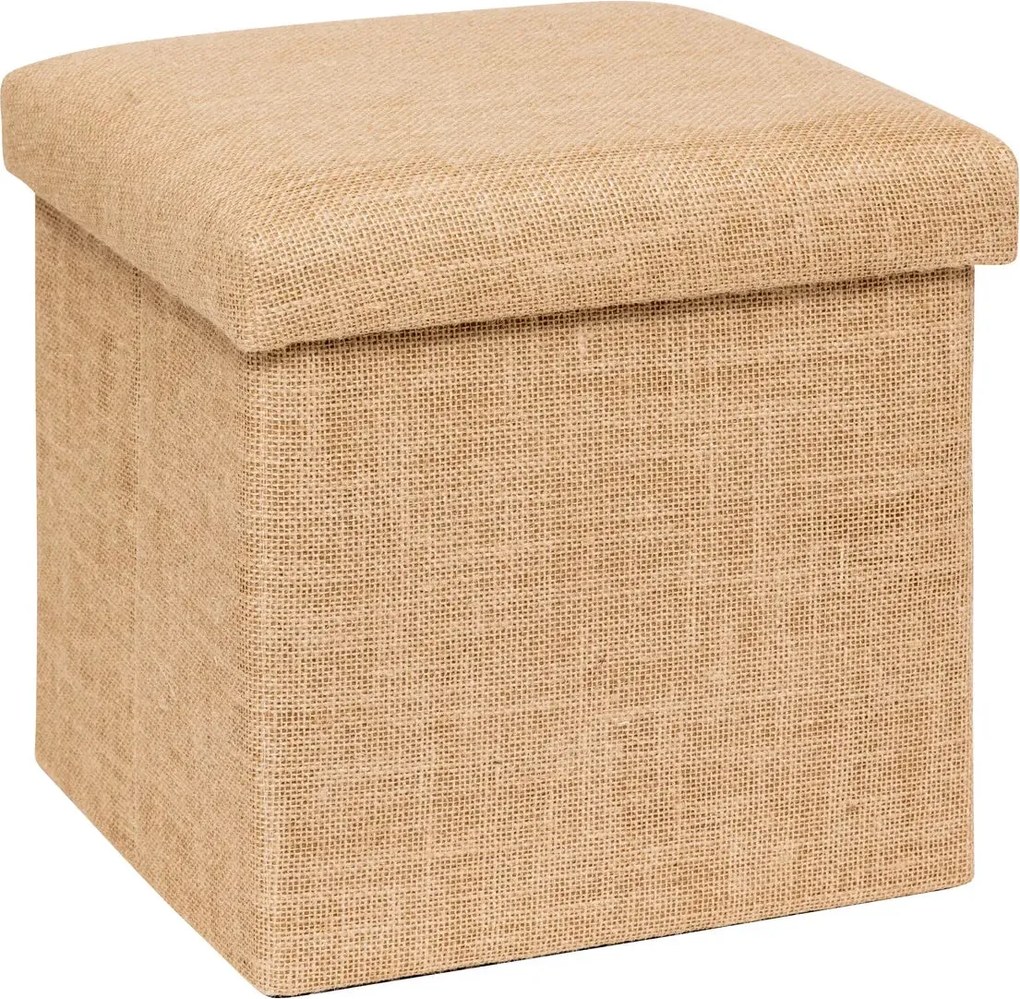 Сгъваем пуф 5five Mix & Modul, Плат с ефект юта, 31x31 cm