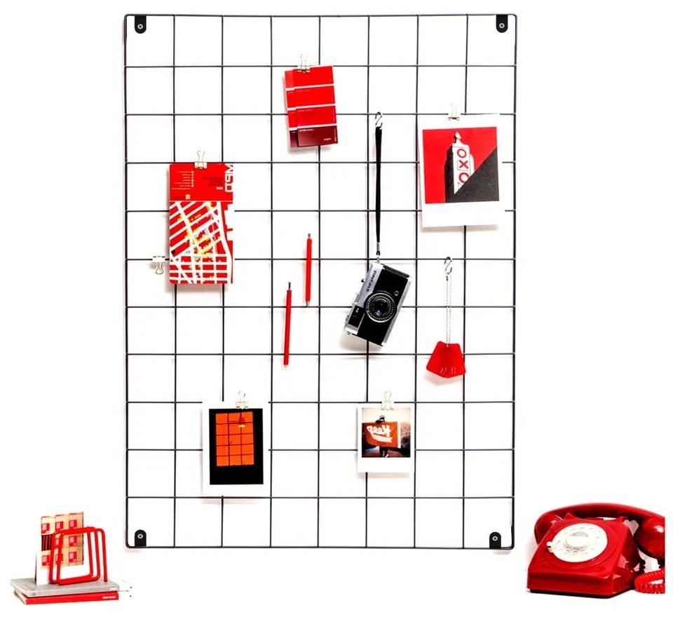 Черна метална дъска за обяви, 50 x 70 cm - Evila Originals