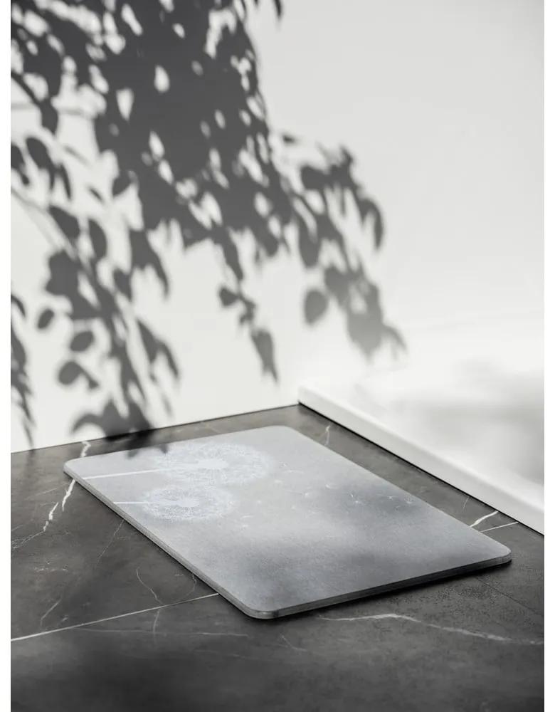Сив килим за баня от диатомична глина 39x60 cm Astera – Wenko