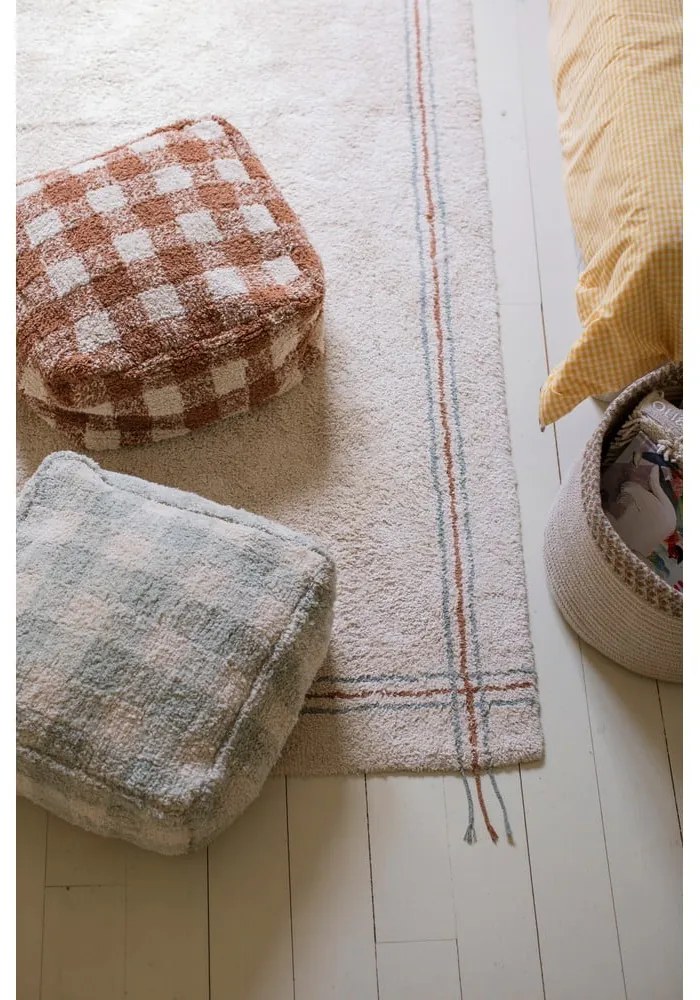 Кремав ръчно изработен памучен килим подходящ за пране 170x240 cm Cuisine Natural – Lorena Canals