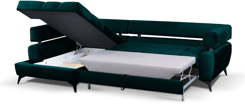 Ъглов диван Parees-Right-Green