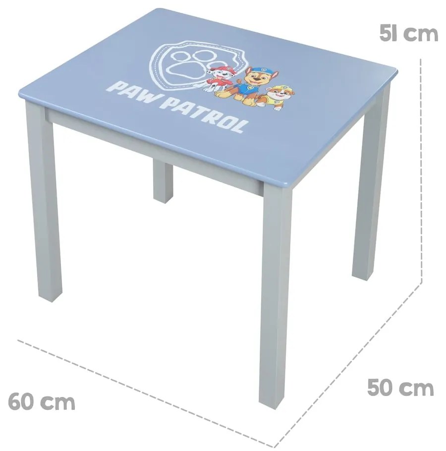 Комплект детски мебели 3 бр. Paw Patrol – Roba