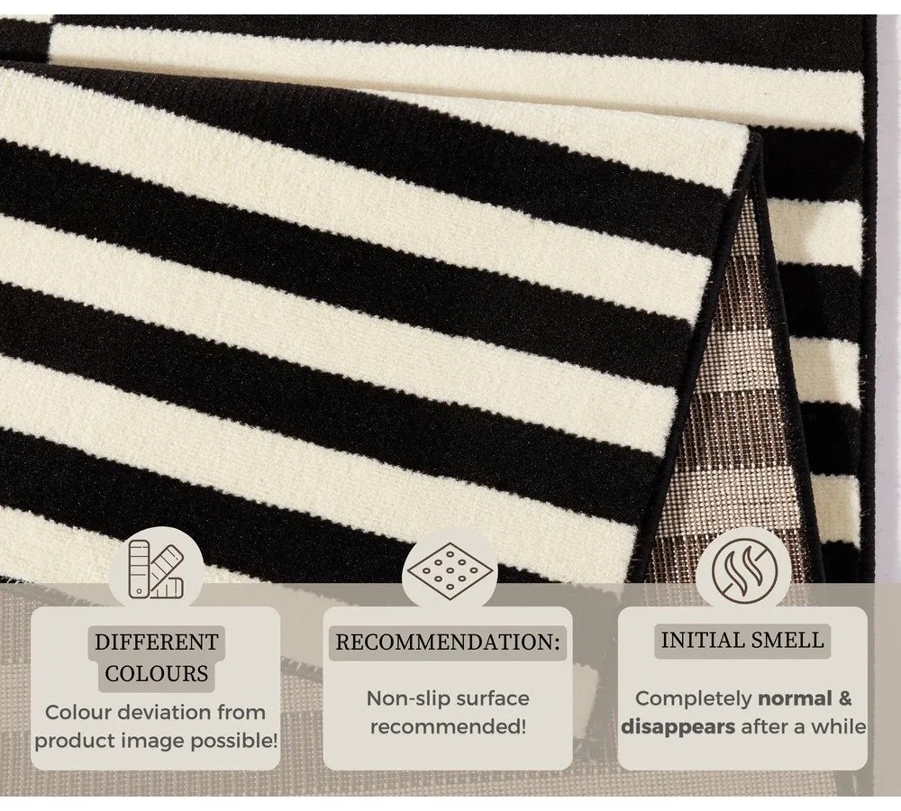 Черен/кремав килим 160x230 cm Gloria – Hanse Home