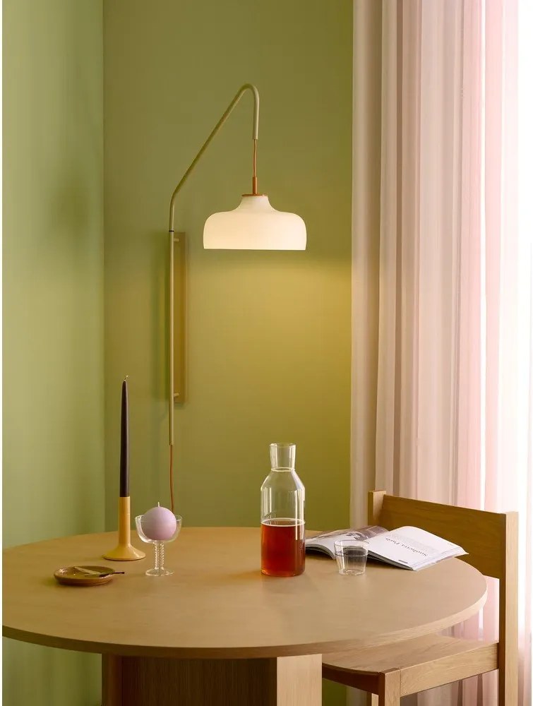 Бяла/бежова стенна лампа за контакт ø 29 cm Current – Hübsch