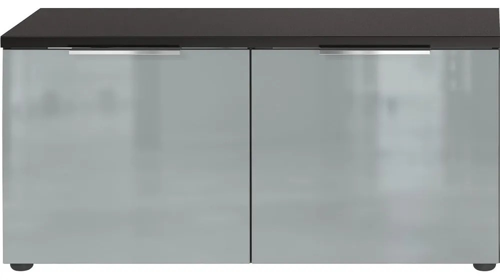 Сив шкаф за обувки с пейка Genova - Germania