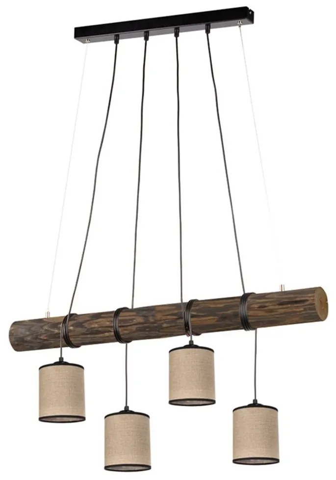 Spot-Light 68859456 - Полилей на кабел NEGRO 4xE27/25W/230V бор