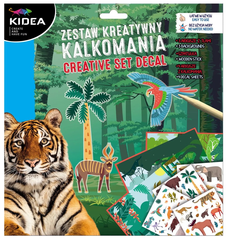 Kidea - Творчески комплект с ваденки Животни 92567